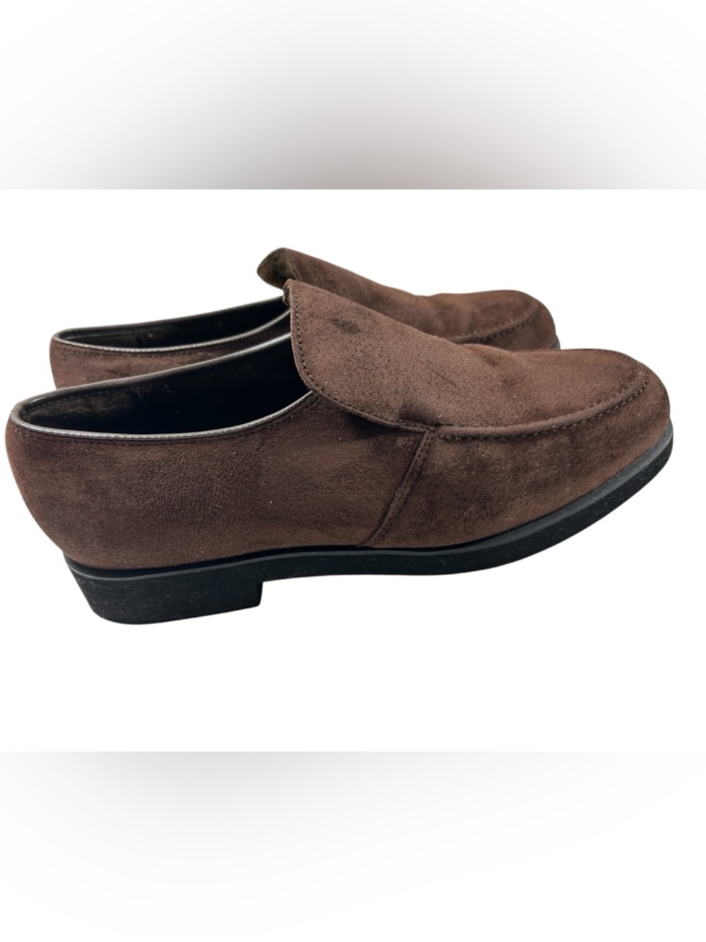 Vintage Hush Puppies Brown Suede Loafers Rare Corduroy Unisex Men‎ 5.5 Women 7 M